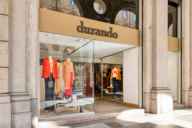 negozio durando, durando, torino, decoral group, verniciatura a polvere, andalusia, verniciatura oro, verniciatura alluminio