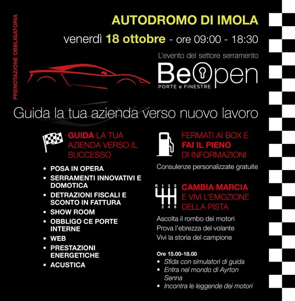 beopen imola, BeOpen bologna, evento italiano settore serramento