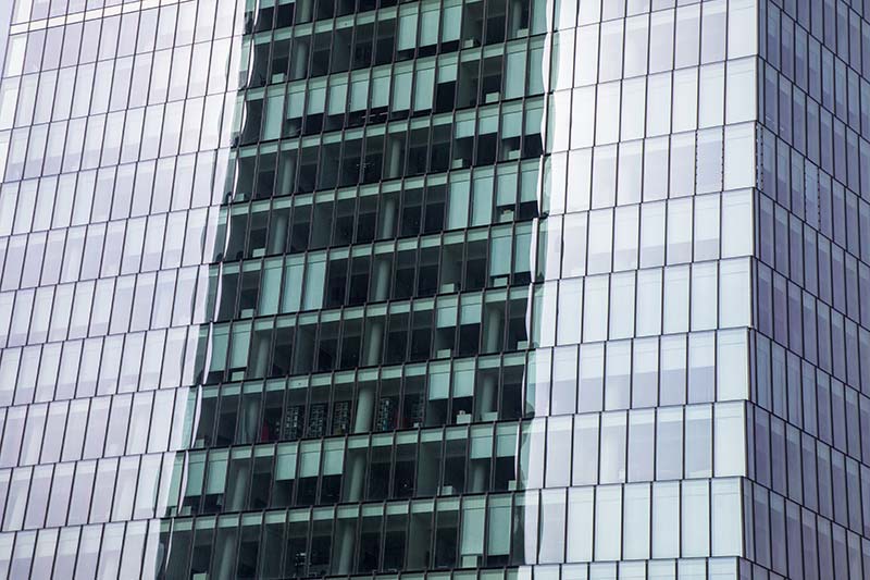 facciata continua tutto vetro city life milano