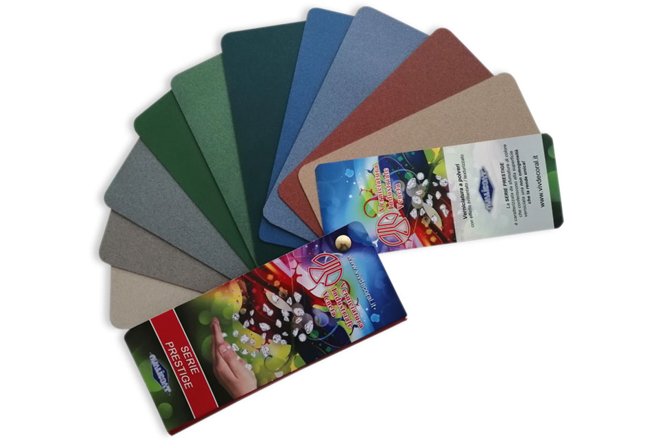 campionatura colori, mazzetta colore, colori verniciatura a polvere, campionario colori verniciatura