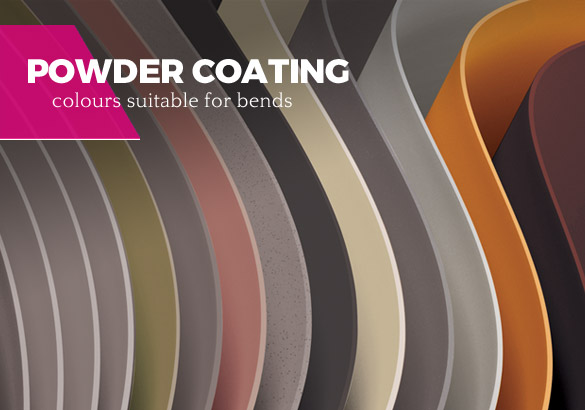 powder coating, colors for bends